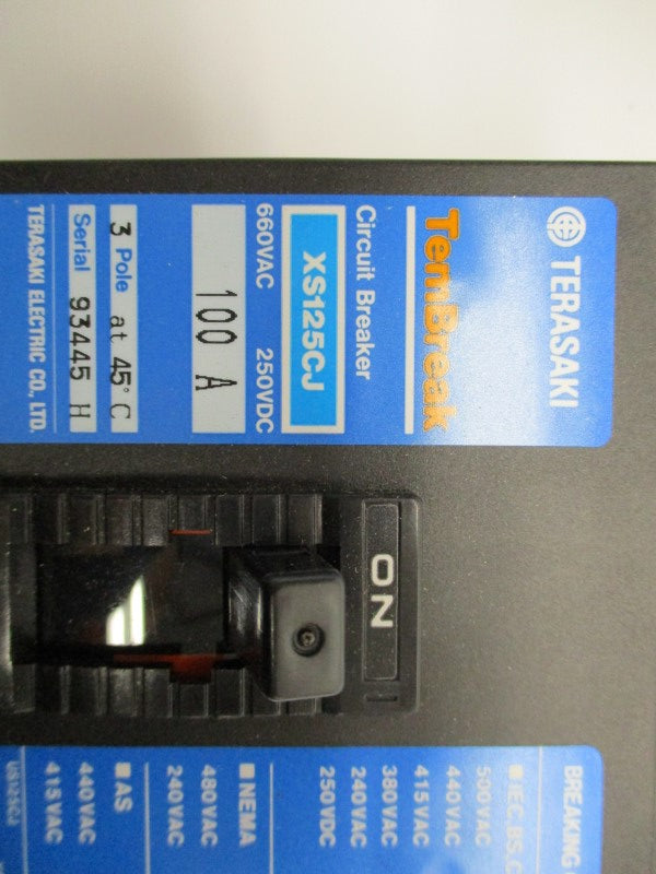 TERASAKI XS125CJ 100A 660VAC NSMP
