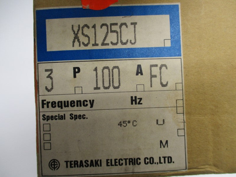 TERASAKI XS125CJ 100A 660VAC NSMP