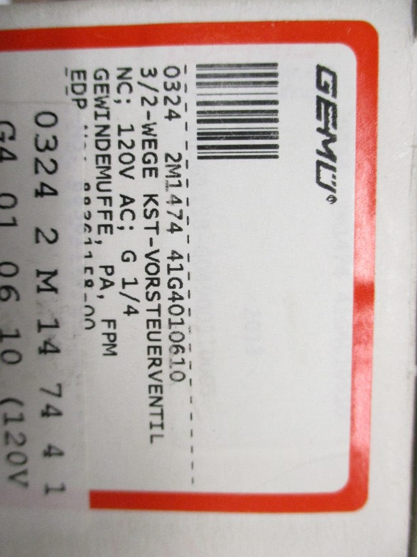 GEMU 03242M147441 120VAC NSMP
