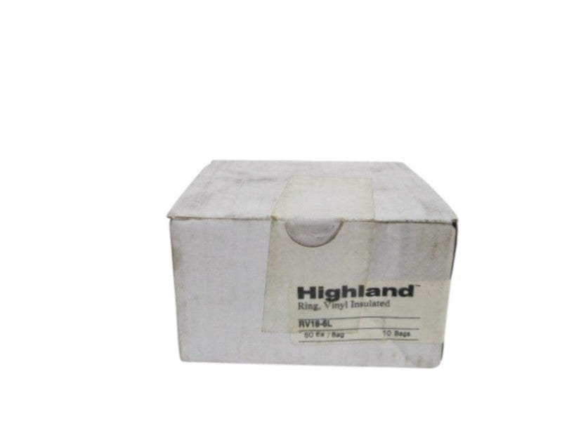 LOT OF 500 HIGHLAND TERMINAL RING RV18-6L (RED)NSMP