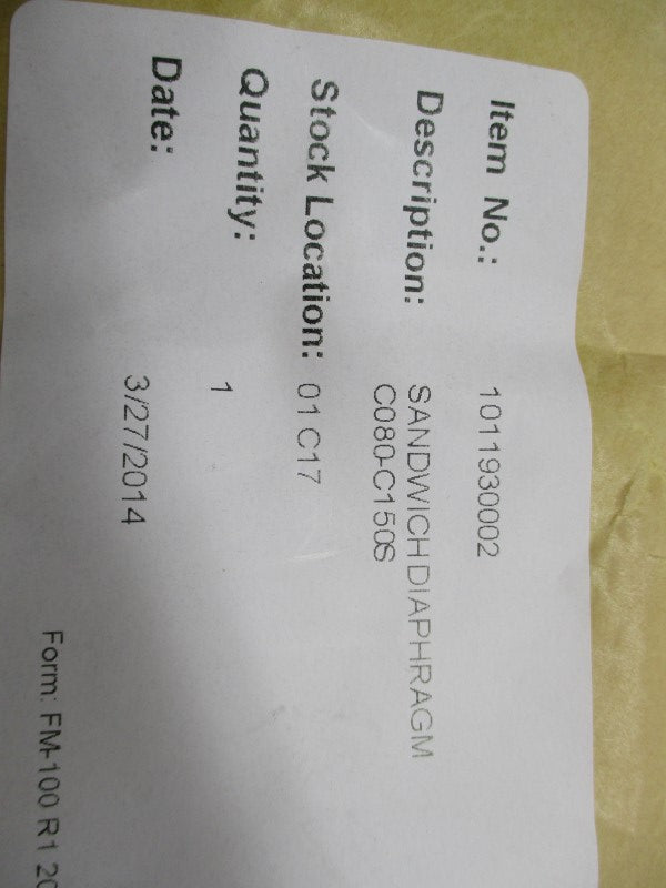 DIAPHRAGM C080-C150S NSMP