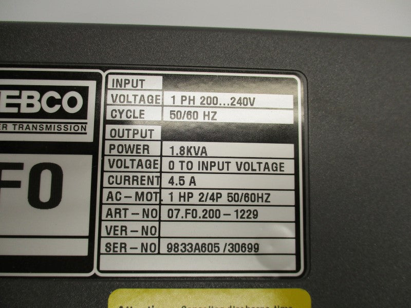 KEBCO 07.F0.200-1229 NSMP