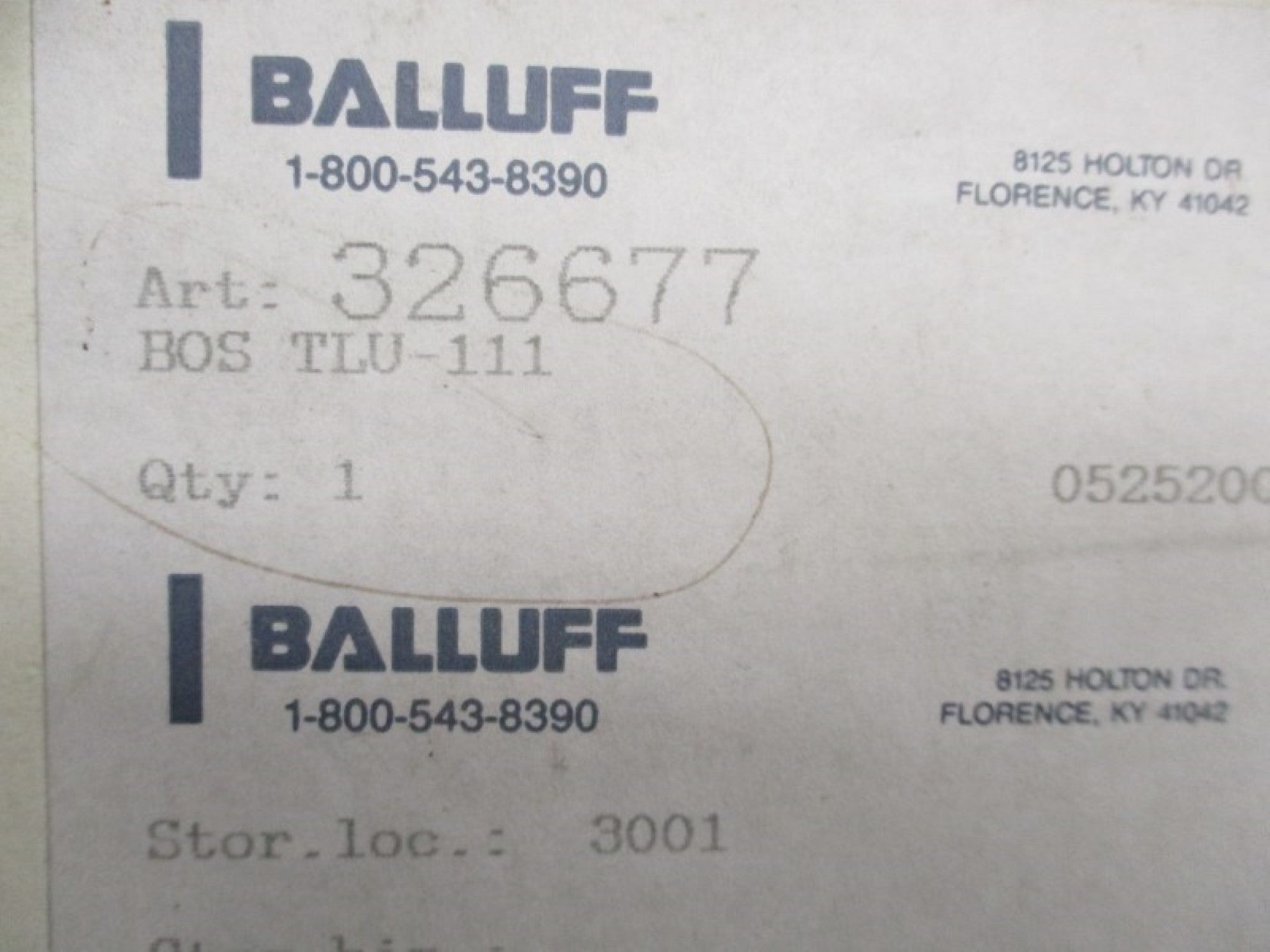 BALLUFF BOS-TLU-111 10-30VDC NSMP