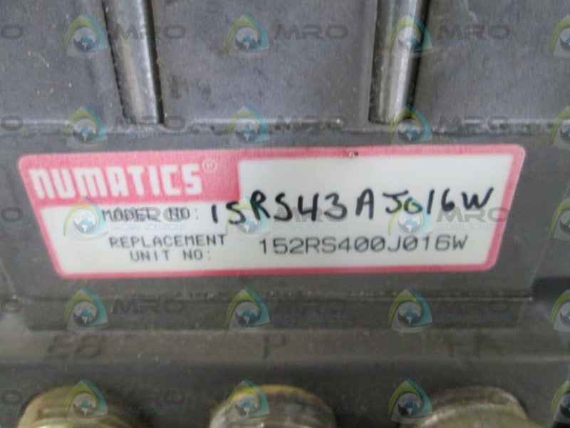 NUMATICS VALVE 152SA400K / 15RS43AJ016W  UNMP