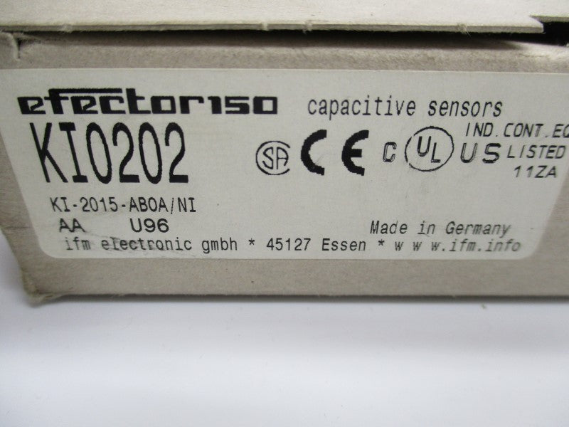 IFM EFECTOR KI0202 KI-2015-ABOA/NI 20-250VAC/DC NSMP
