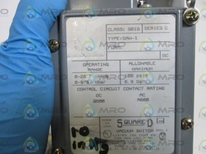 SQUARE D 10IN-HG 9016-GAW-1 UNMP