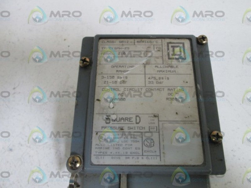 SQUARE D 9012 GAW-25 UNMP