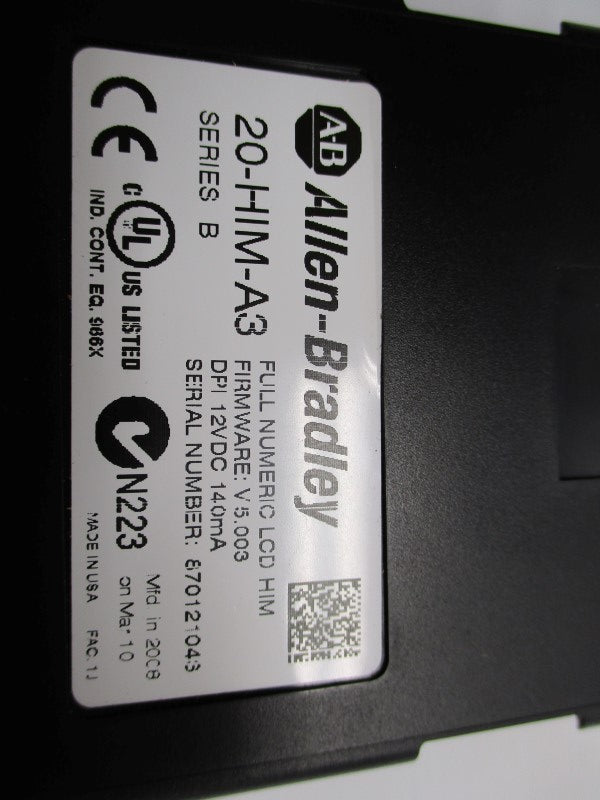 INDUSTRIAL SPARE PART 20-HIM-A3 SER. B F/W 5.003 12VDC NSNP