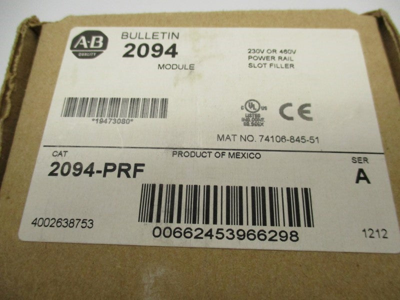 INDUSTRIAL SPARE PART 2094-PRF SER. A NSFS