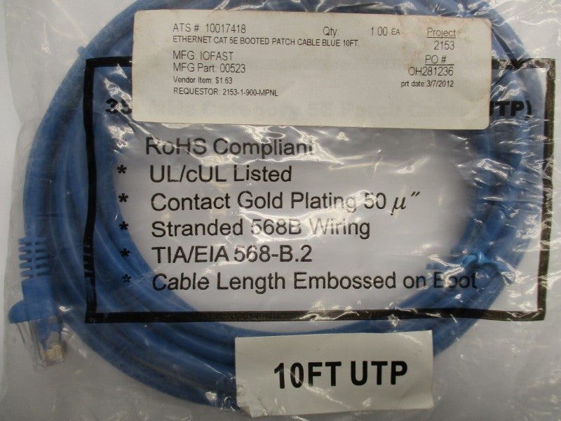 CABLE TIA/EIA568-B.2 (10')  NSMP