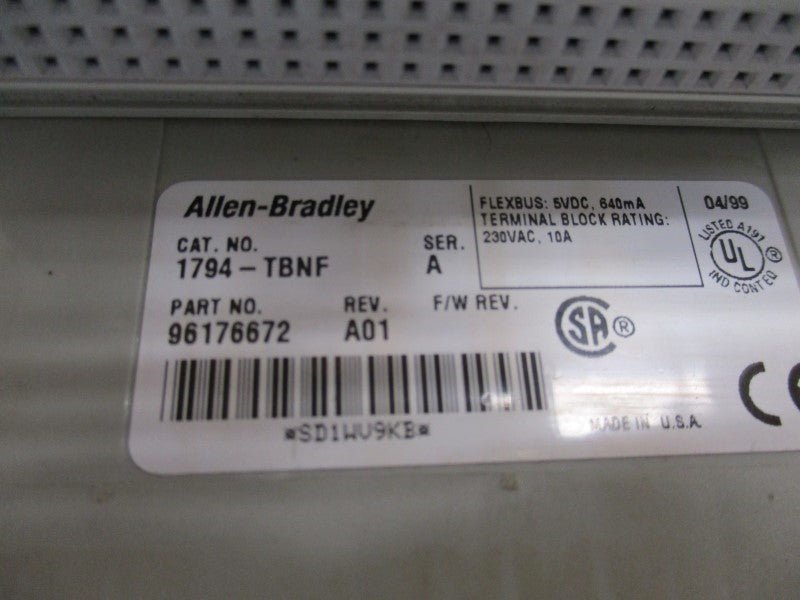 ALLEN BRADLEY 1794-TBNF SER. A UNMP