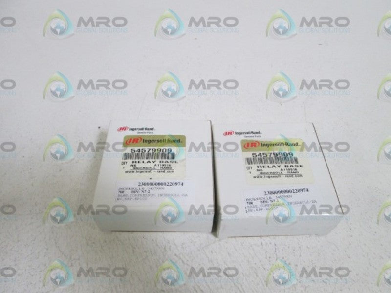 LOT OF 2 INGERSOLL RAND RELAY BASE 54579909 NSMP