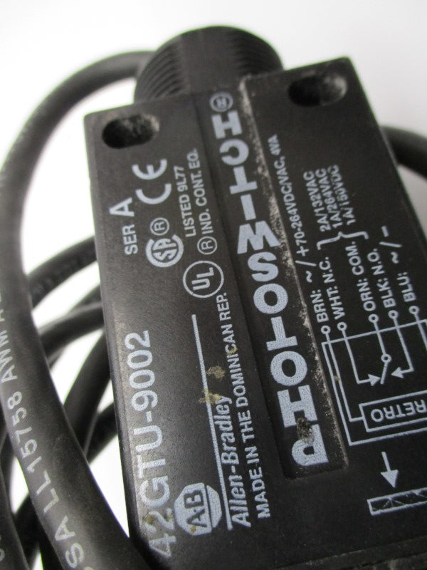 ALLEN BRADLEY 42GTU-9002 SER. A 70-264VDC/AC 1A UNMP