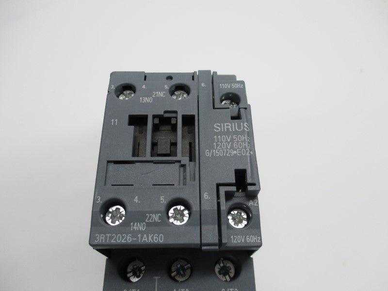 SIEMENS 3RT2026-1AK60 110/120V NSNP