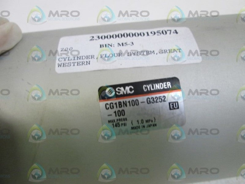 SMC CYLINDER CG1BN100-G3252-100 UNMP