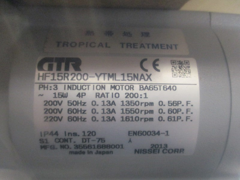 GTR HF15R200-YTML15NAX NSMP