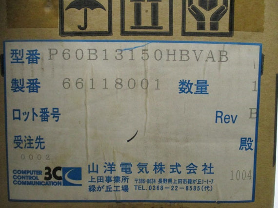 SANYO DENKI P60B13150HBVAB NSMP