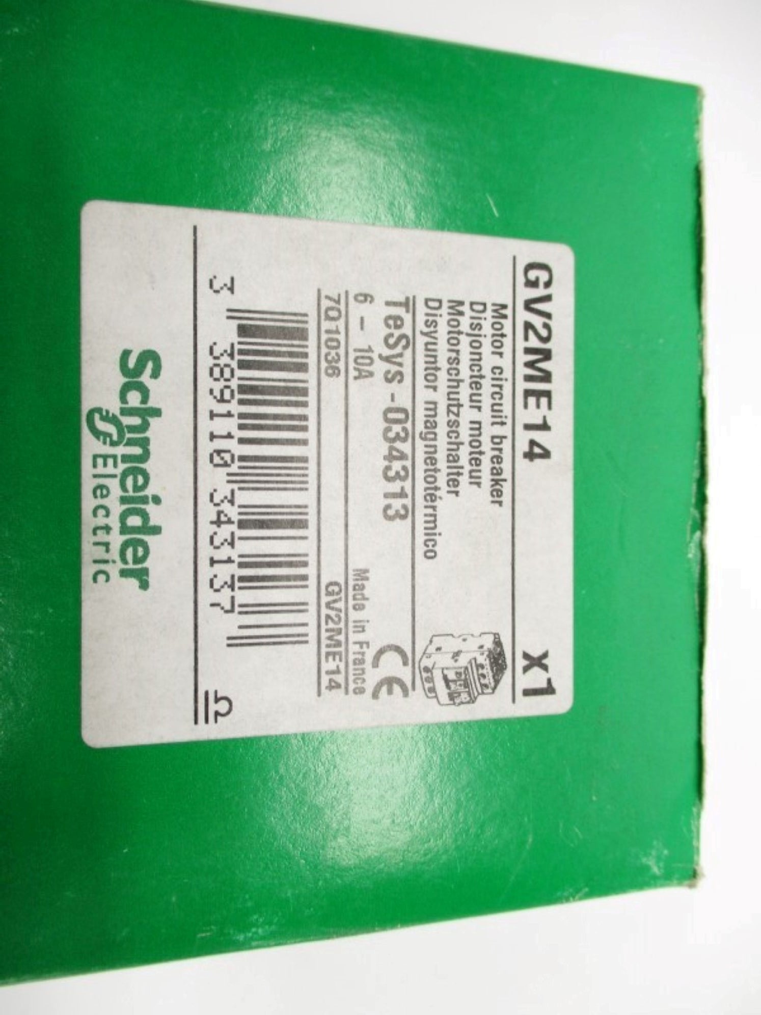 SCHNEIDER ELECTRIC GV2ME14 600V 6-10A NSMP