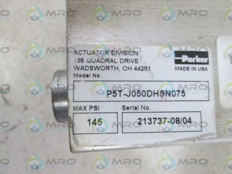 PARKER PNEUMATIC THRUSTER P5T-J050DHSN075 UNMP