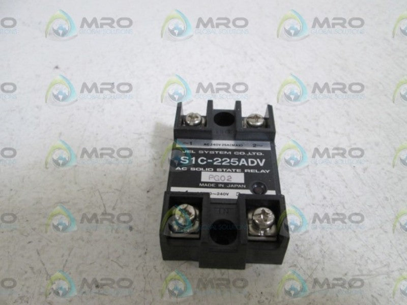 JEL SYSTEM CO.  AC SOLID STATE RELAY S1C-225ADV NSNP