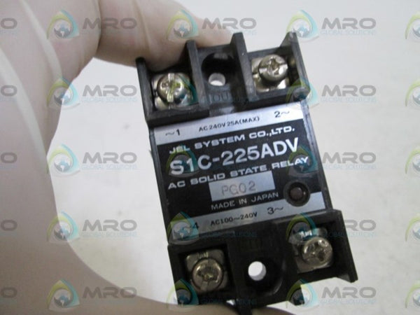 JEL SYSTEM CO.  AC SOLID STATE RELAY S1C-225ADV NSNP
