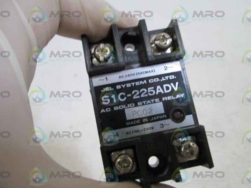 JEL SYSTEM CO.  AC SOLID STATE RELAY S1C-225ADV NSNP