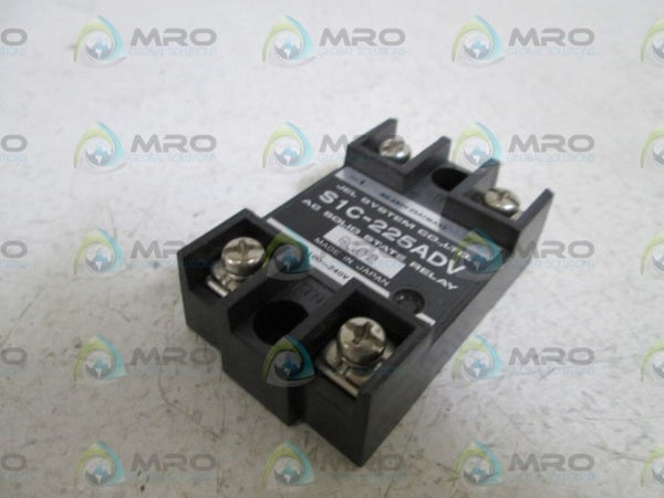 JEL SYSTEM CO.  AC SOLID STATE RELAY S1C-225ADV NSNP