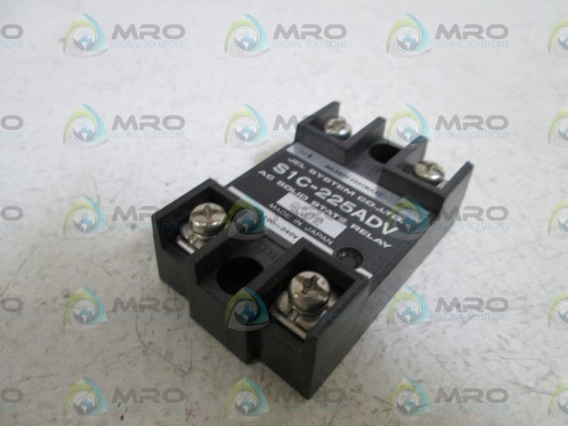 JEL SYSTEM CO.  AC SOLID STATE RELAY S1C-225ADV NSNP