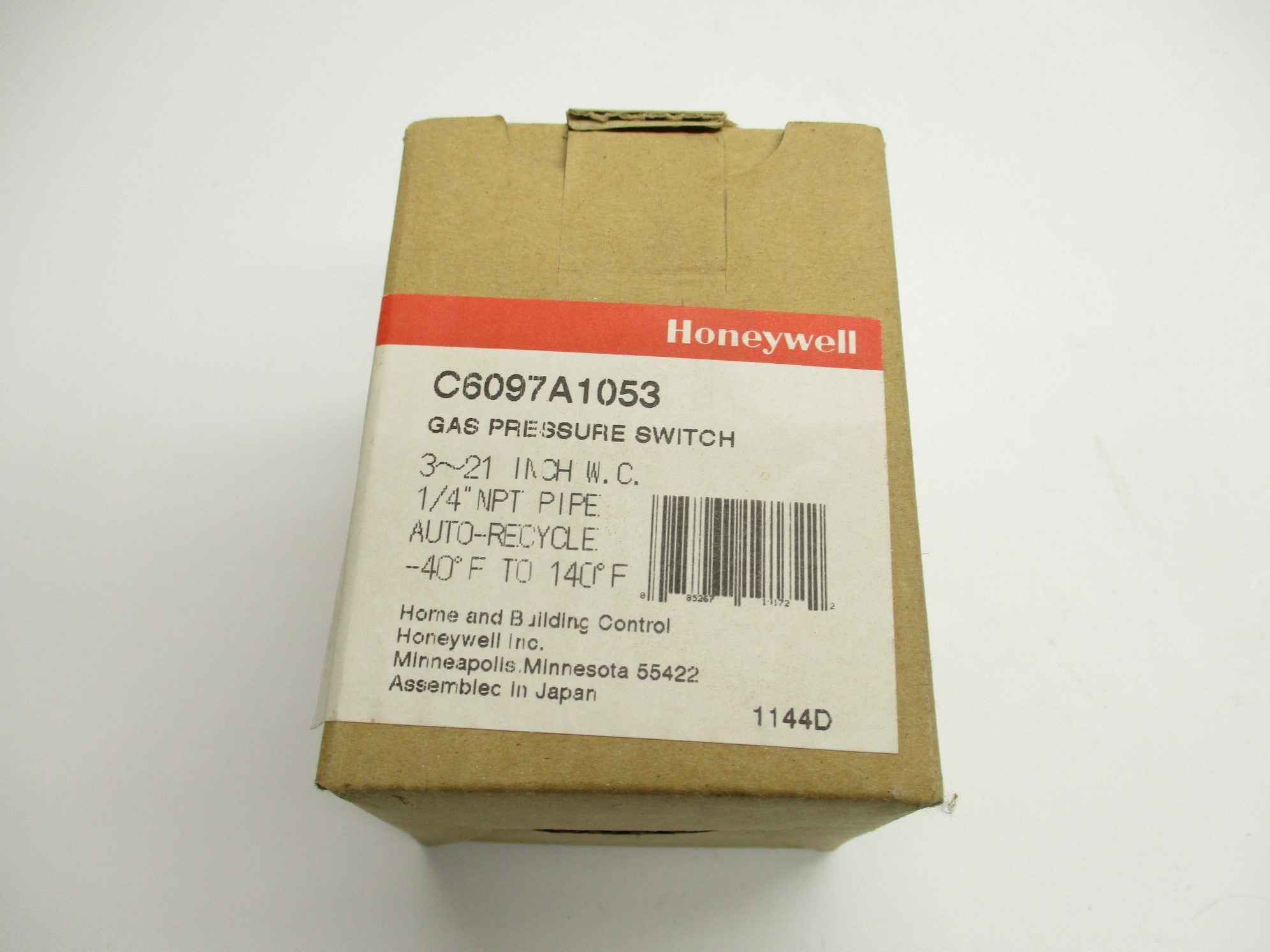 HONEYWELL C6097A1053 120-240VAC 5.0A 5.0PSI 1/4" NSMP