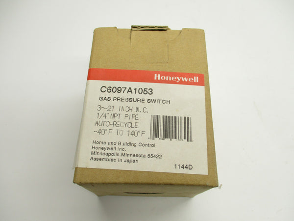 HONEYWELL C6097A1053 120-240VAC 5.0A 5.0PSI 1/4" NSMP
