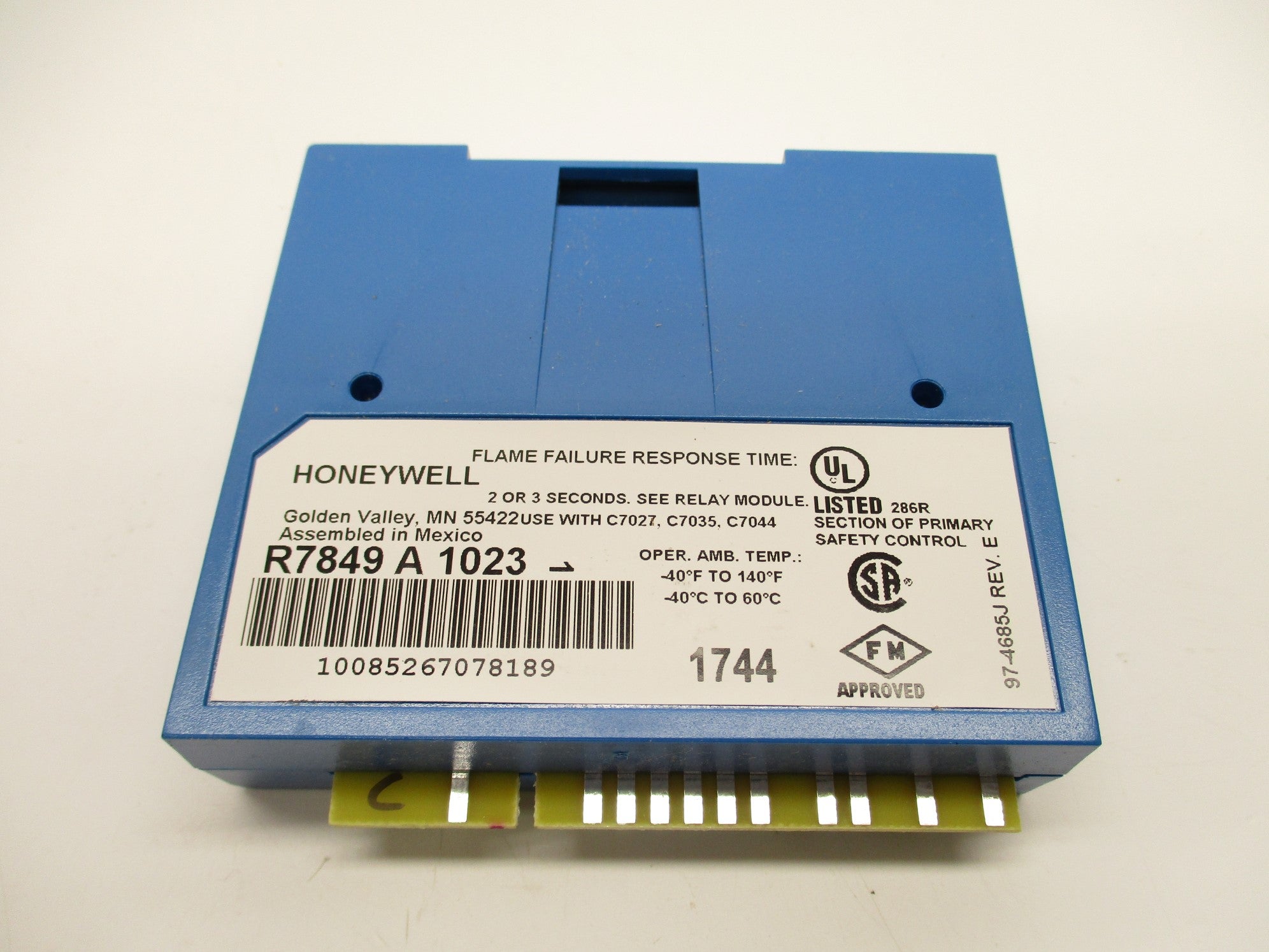 HONEYWELL R7849A1023 1.25VDC 3S NSMP