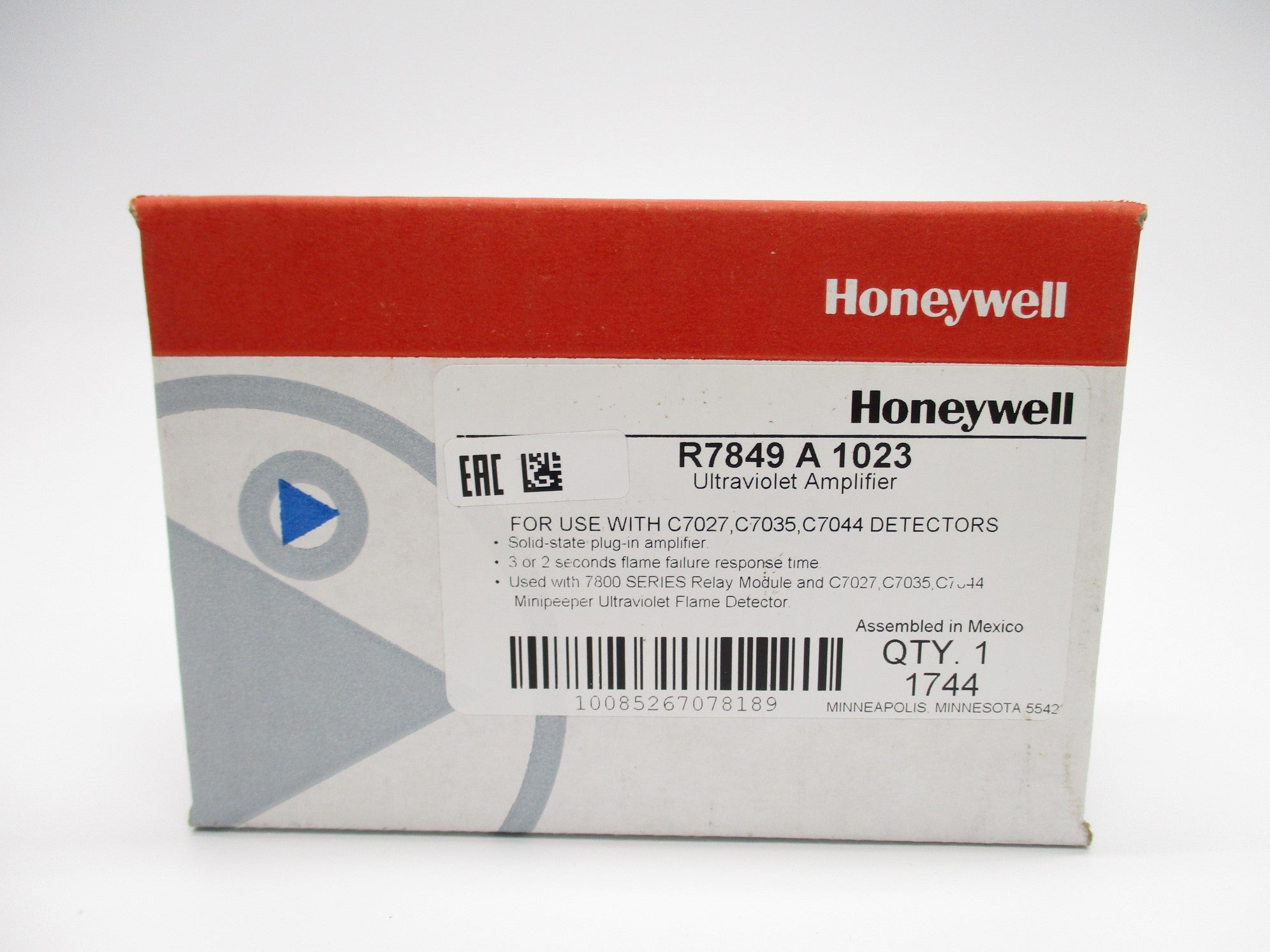 HONEYWELL R7849A1023 1.25VDC 3S NSMP