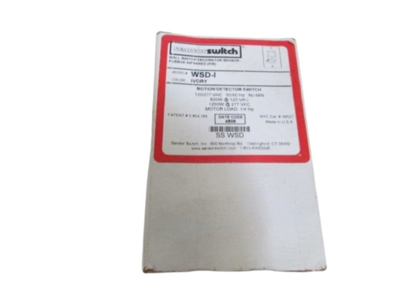SENSOR SWITCH WSD-I MOTION DETECTOR SWITCH IVORY NSMP