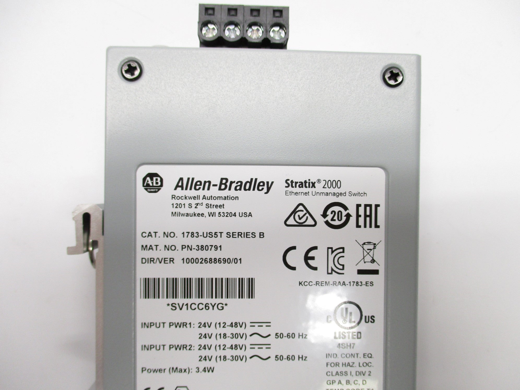 ALLEN BRADLEY 1783-US5T SER. B 24V NSMP