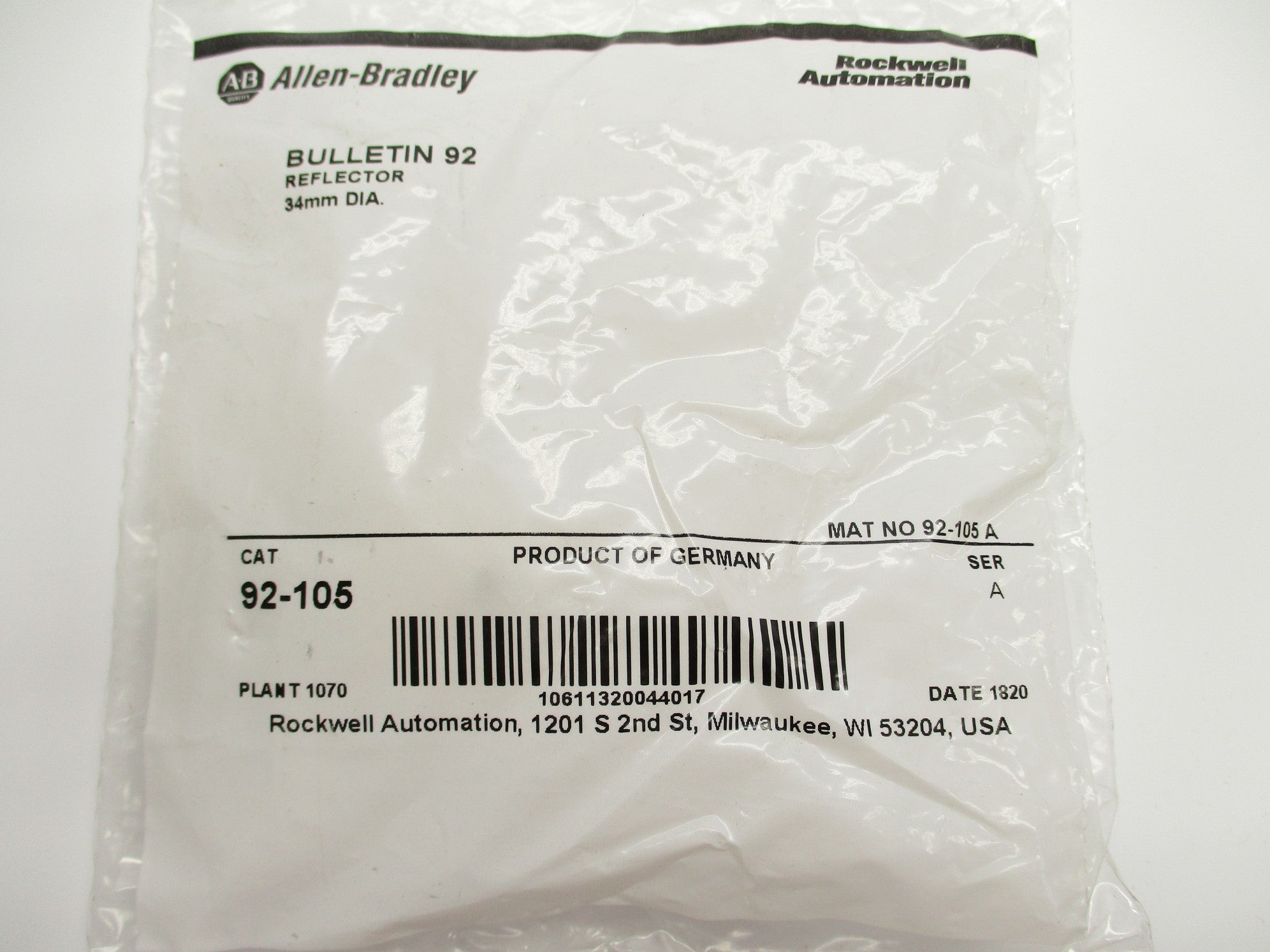INDUSTRIAL SPARE PART 92-105 SER. A NSMP