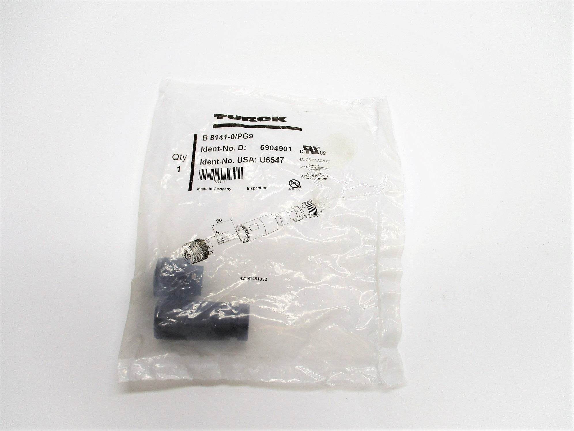 TURCK B8141-0/PG9 U6547 NSMP