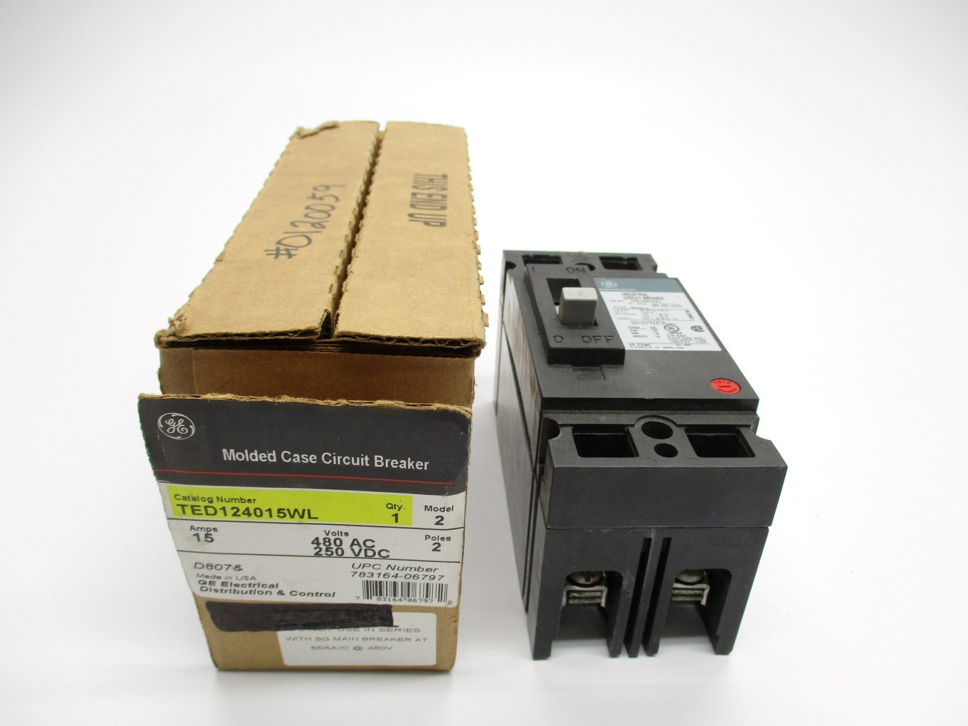 GENERAL ELECTRIC TED124015WL 480VAC 15A  (GREEN) NSMP