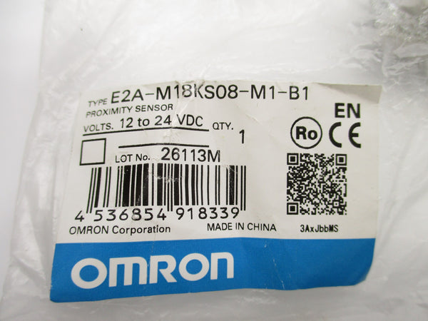 OMRON E2A-M18KS08-M1-B1 12-24VDC NSMP