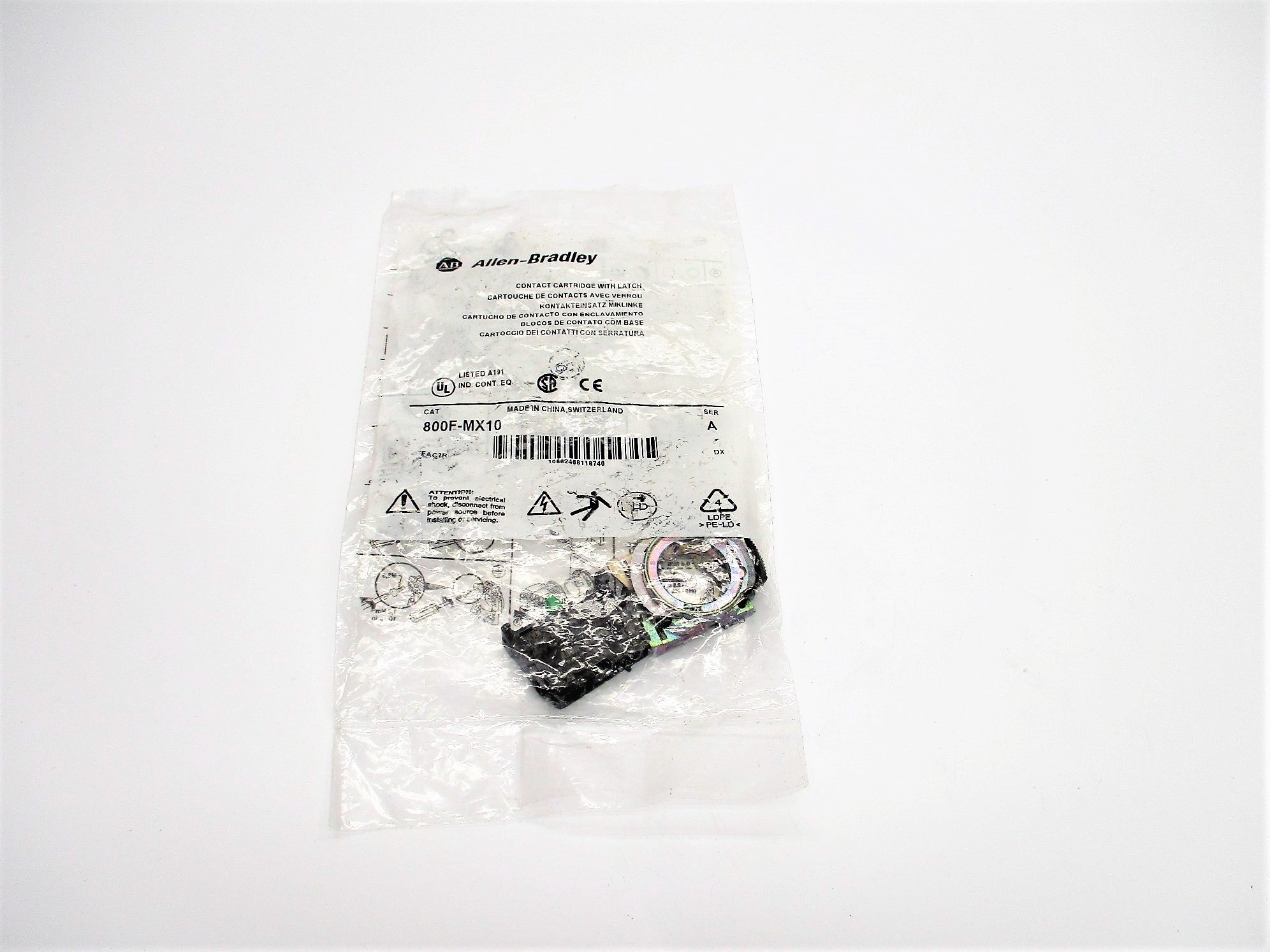 ALLEN BRADLEY 800F-MX10 SER. A NSMP