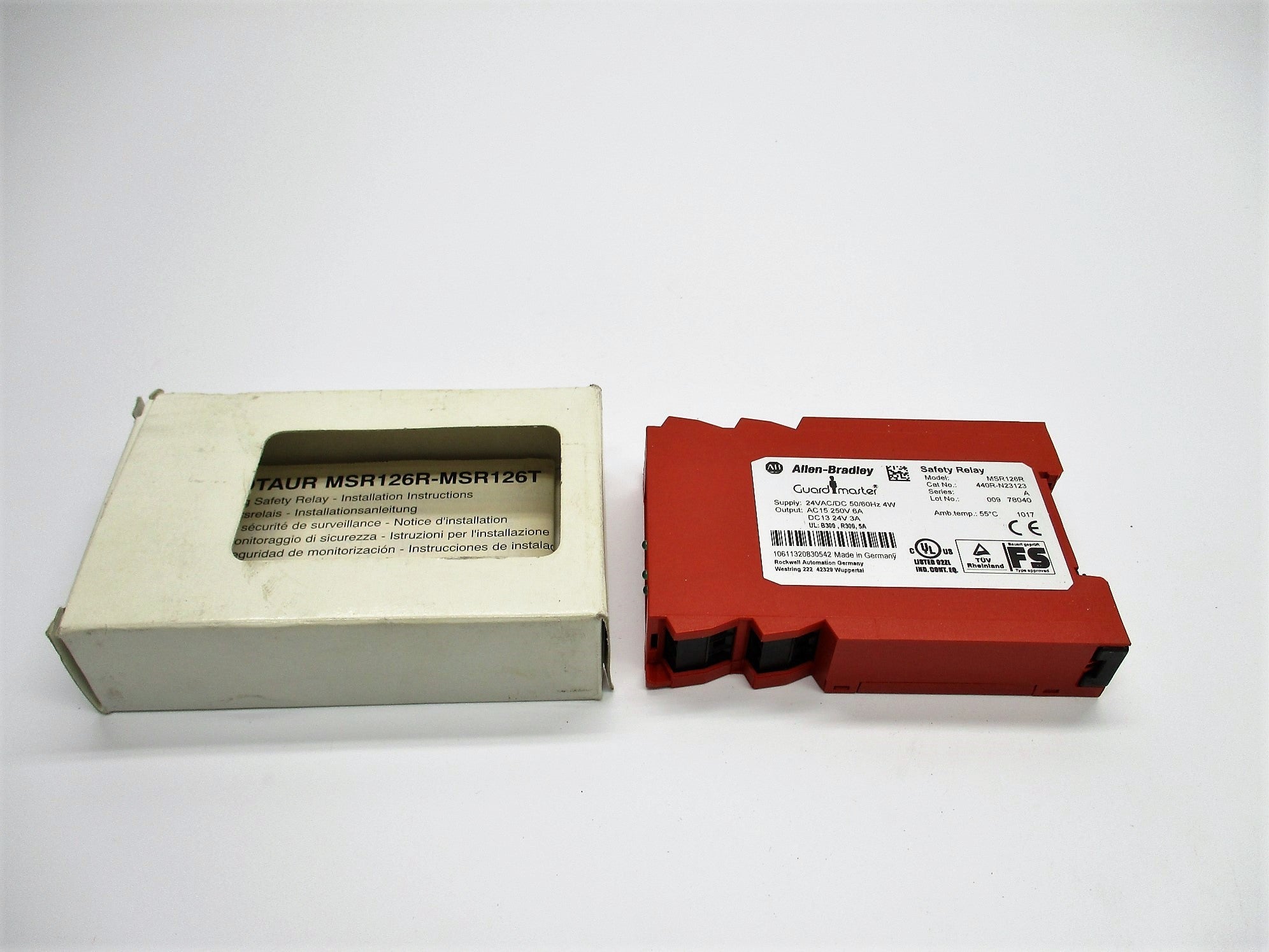 ALLEN BRADLEY 440R-N23123 SER. A 24VAC/DC 3A (WH) NSMP