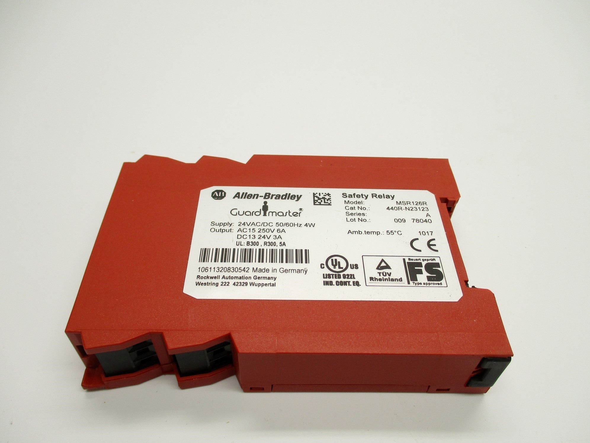 ALLEN BRADLEY 440R-N23123 SER. A 24VAC/DC 3A (WH) NSMP