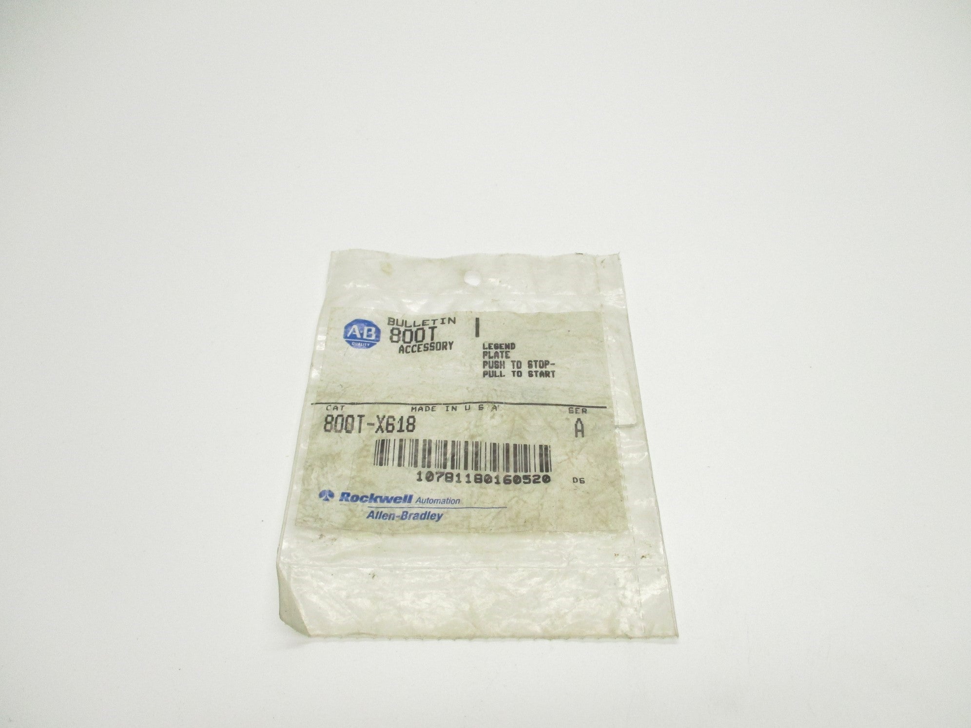 INDUSTRIAL SPARE PART 800T-X618 SER. A NSMP
