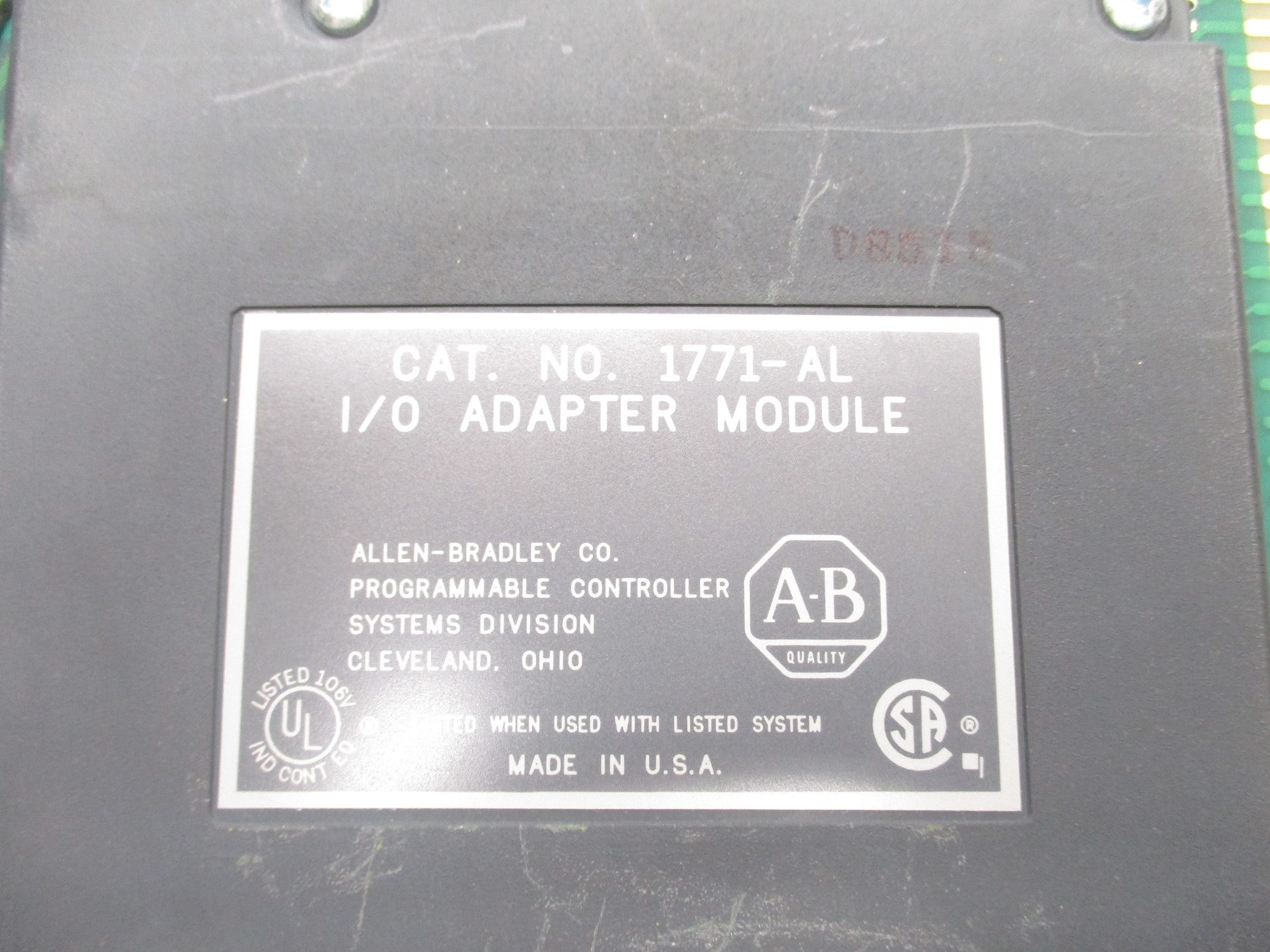 ALLEN BRADLEY 1771-AL UNMP