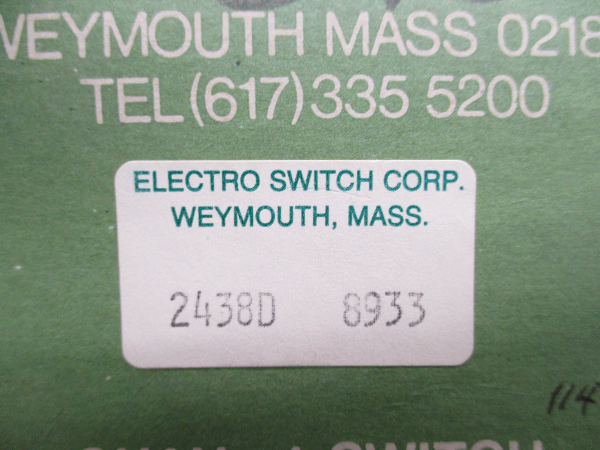 ELECTROSWITCH 2438D 480VAC NSMP