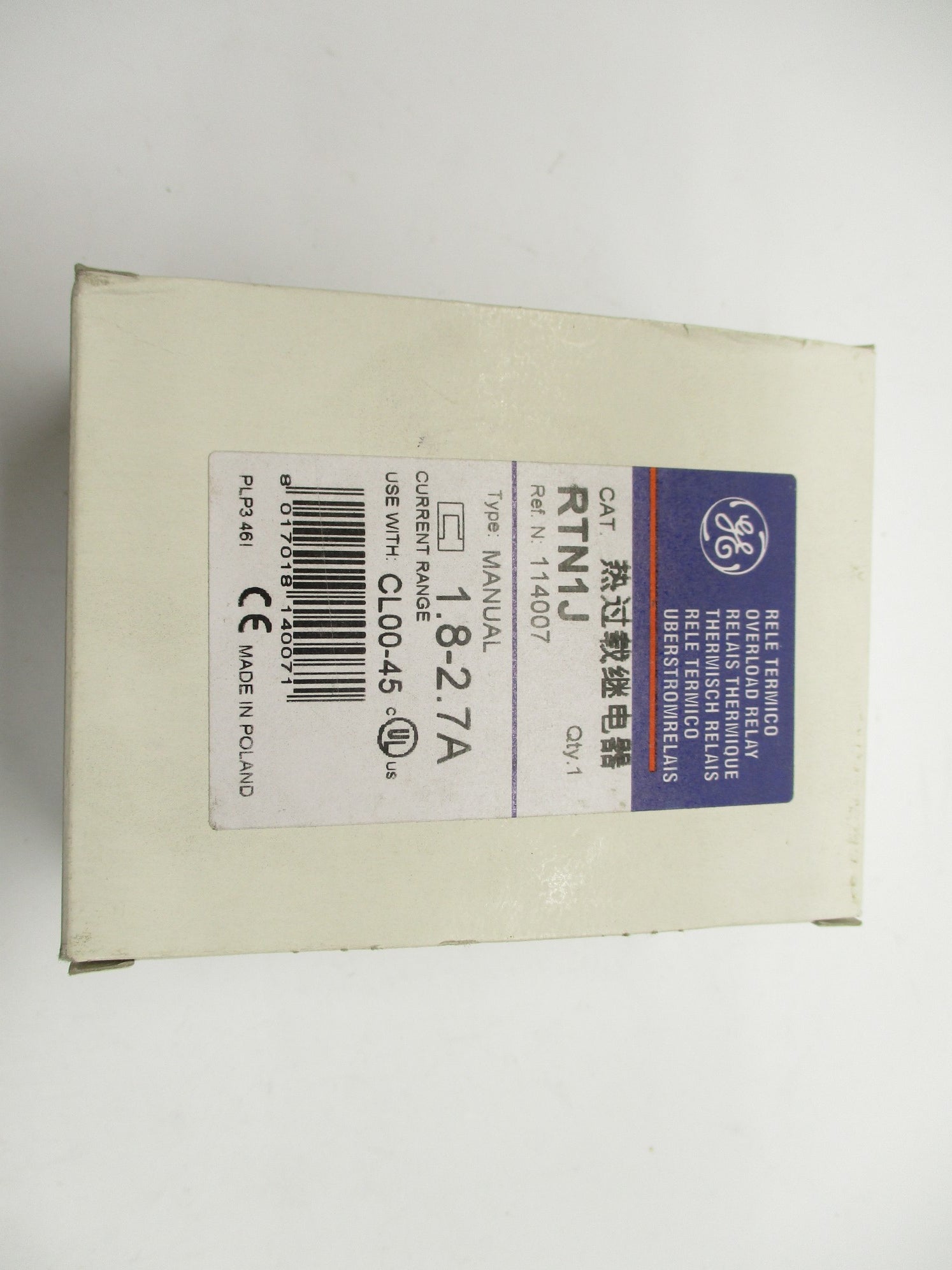 GENERAL ELECTRIC RTN1J 690V 1.8-2.7A NSMP