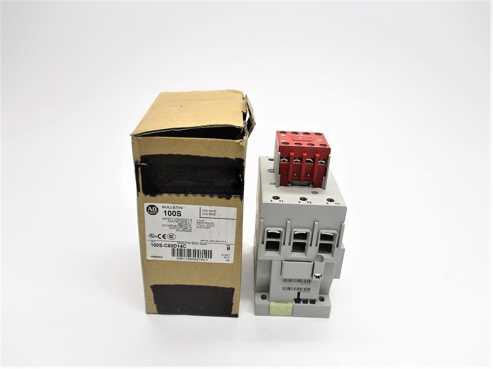 ALLEN BRADLEY 100S-C60D14C SER. B 110/120V (BR/WH) NSMP