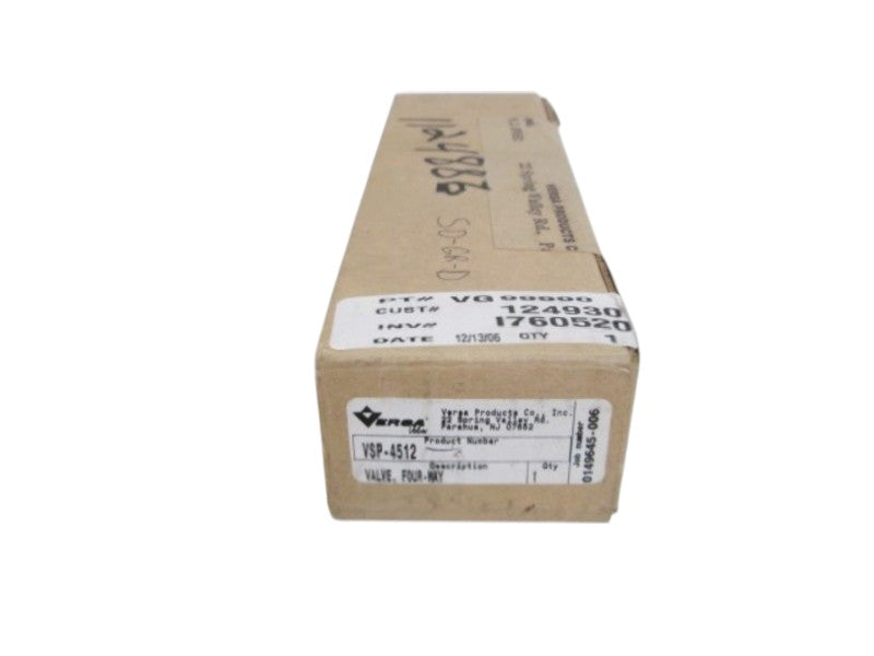 VERSA VALVES  4-WAY VALVE VSP-4512 NSMP
