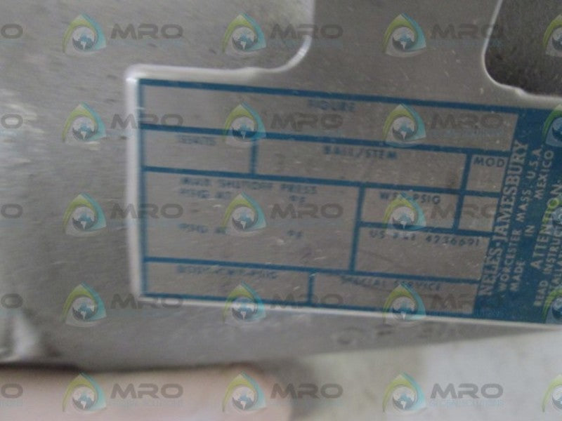 NELES-JAMESBURY BALL VALVE 1 1/2 A3600 TT (MISSING HANDLE) NSNP