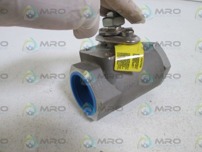 NELES-JAMESBURY BALL VALVE 1 1/2 A3600 TT (MISSING HANDLE) NSNP
