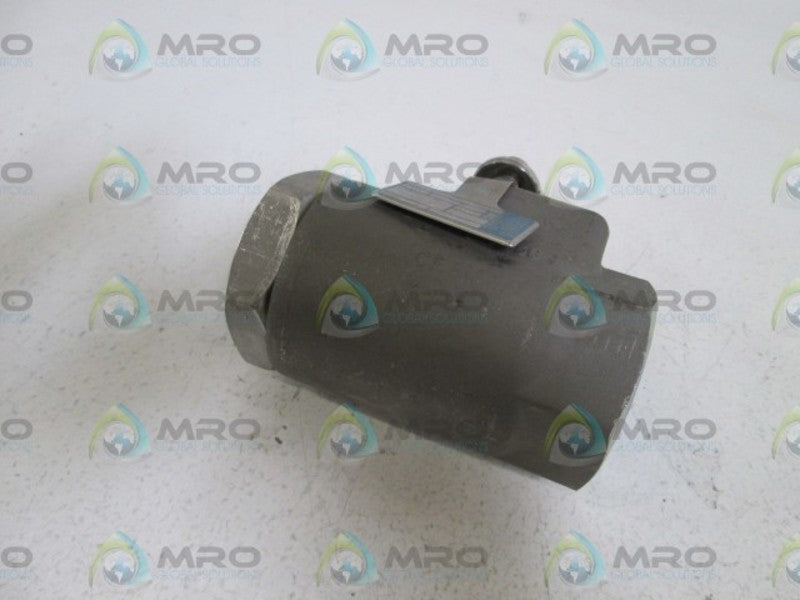 NELES-JAMESBURY BALL VALVE 1 1/2 A3600 TT (MISSING HANDLE) NSNP